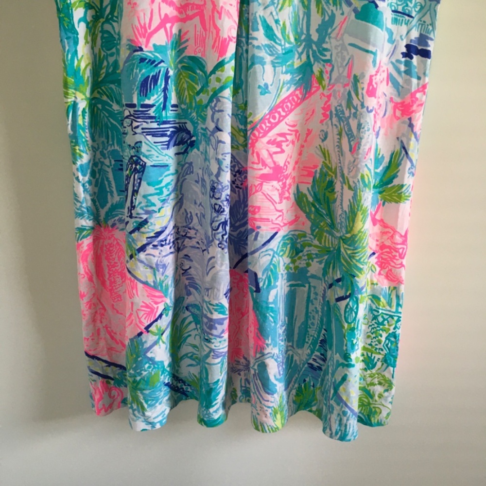 Lilly Pulitzer Bohemian Queen Amina Swing Dress Sz S Pima Cotton Hard To Find - Picture 3 of 16
